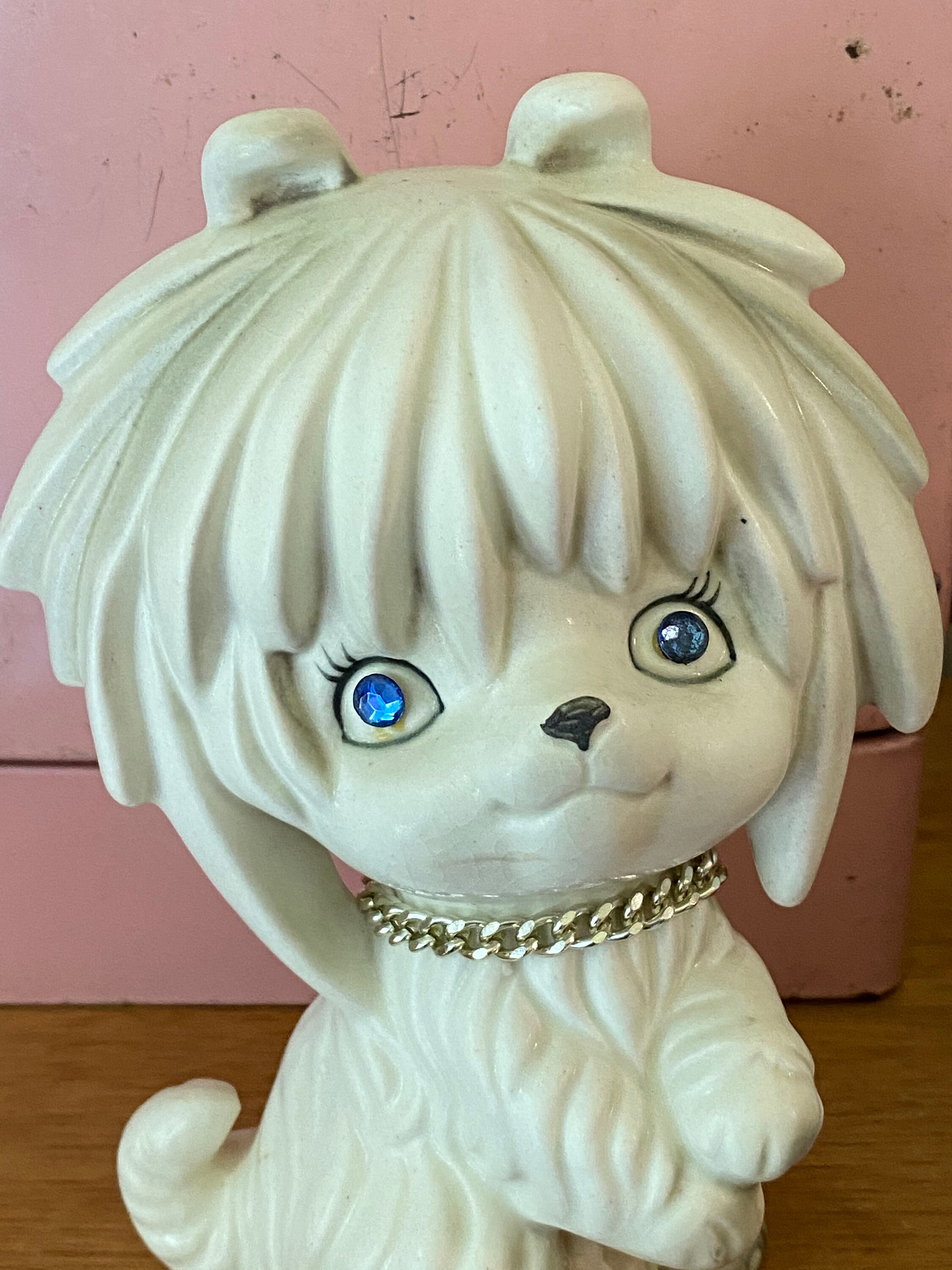 * vintage dog ornament ❀  blue eye ワンちゃん $_57.JPG?set_id=8800005007