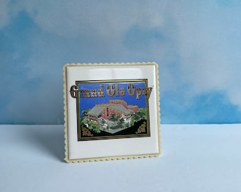 Vintage Grand Ole Opry Tile Trivet Souvenir, Nashville Tennessee
