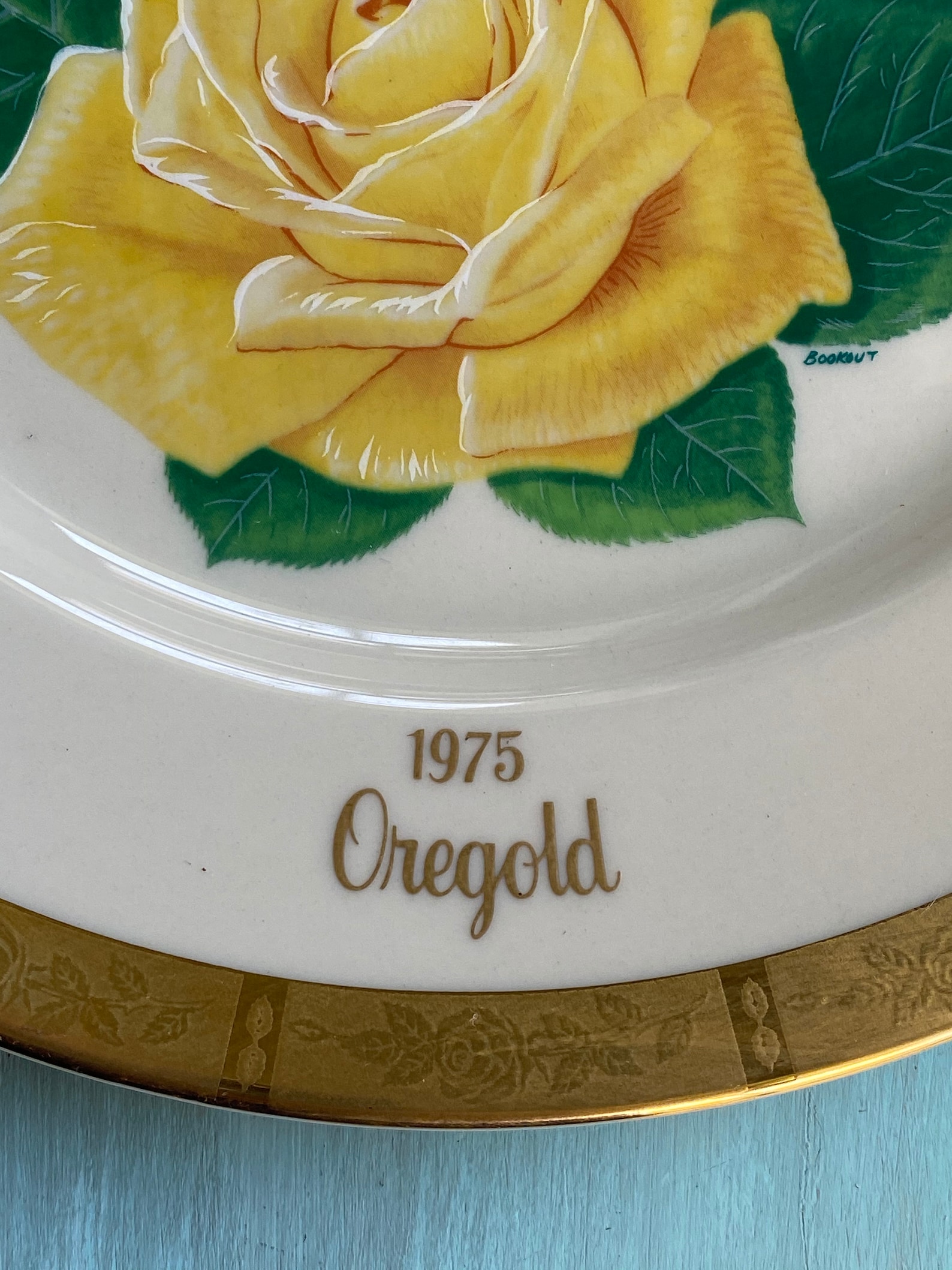 Vtg Rose Collector's Plate All American Rose Selections Etsy