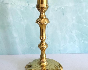Vintage Baldwin Brass Spiral Candlestick Holder