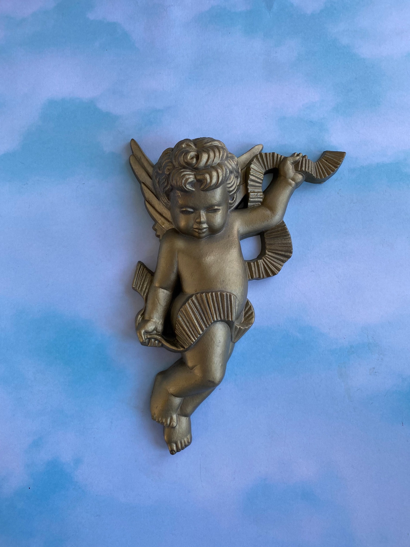 Vtg Burwood Products Angel Wall Decor 1970 Angel Cherub Wall Etsy
