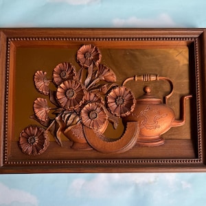 Coppercraft Guild 3D Still Life Wall Decor: Copper, Resin, and Plastic Frame