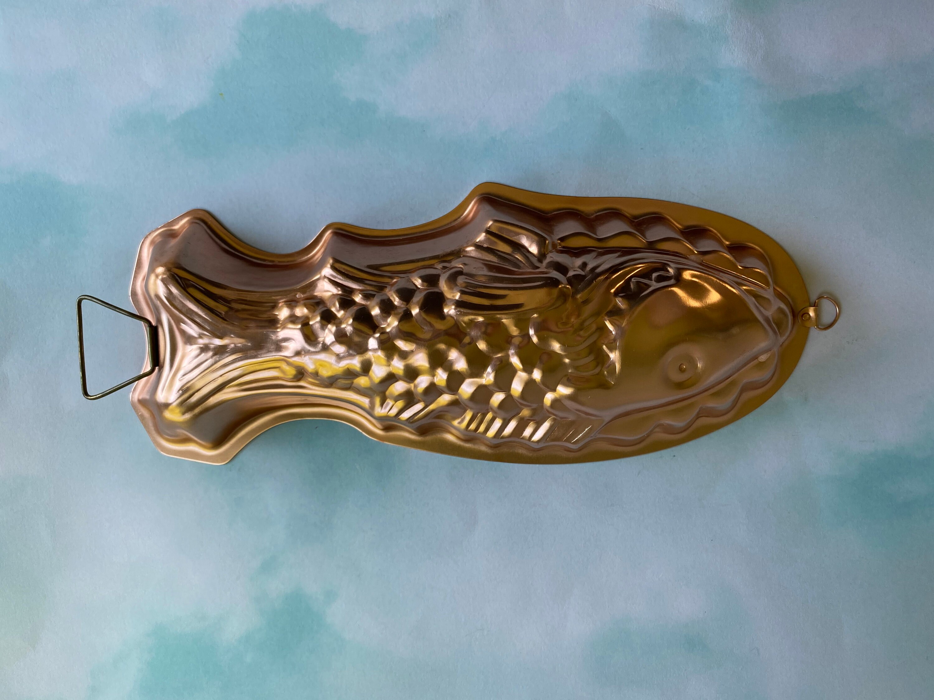 Vtg Cooper Mold Fish Gelatin Mold Fish Design Kitchen Decor Etsy