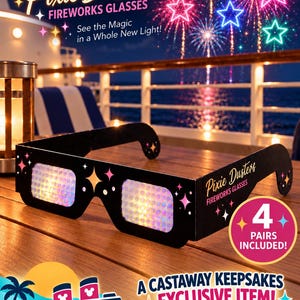 Pixie Dusters Fireworks Glasses 4 Pairs Included