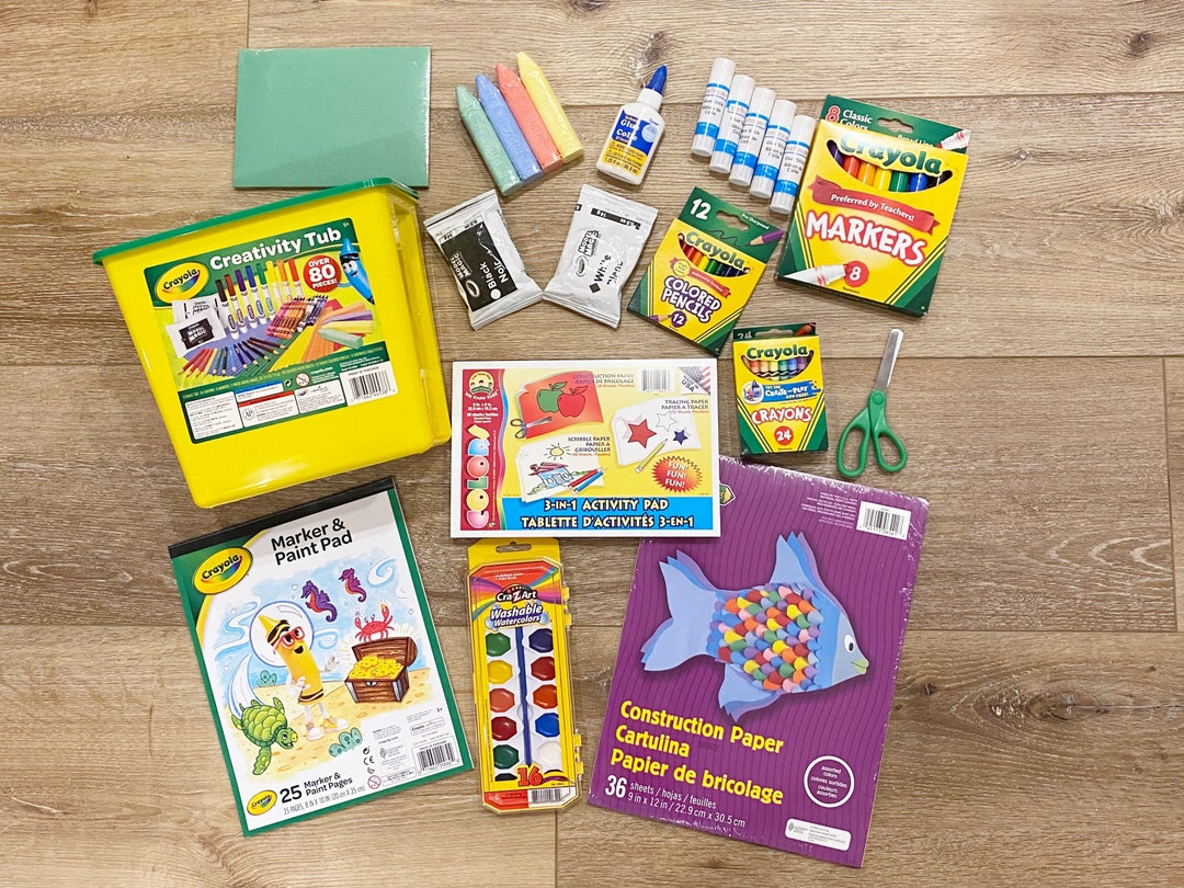 Art Supply Kit Craft Supply Kit Creativity Kit Arts and Etsy