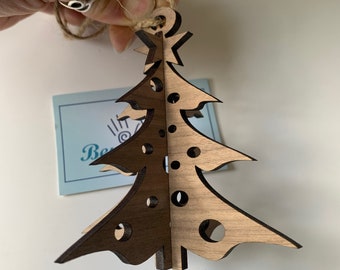 Digitale CUT File 3D Kerstboom Laser Cut Files, Noel Tree, Nieuwjaarscadeau, Kerstcadeau, Kerstcadeau, svg, dxf, Moderne Kerst