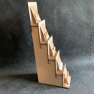 Digital 10cm wide Display stand, table top stand, tiered shelves, SVG stand, cut file, Ornament stand, organisers SVG, DXF
