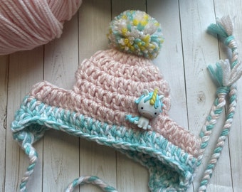 Unicorn Dog Hat - Handmade Crochet Hat - Chihuahua Dog Accessories - Small Dog Hat - Handmade Pet Hats
