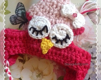 Owl Dog Hat - Dog Crochet Hat / Dog Accessories/ Pet Hat