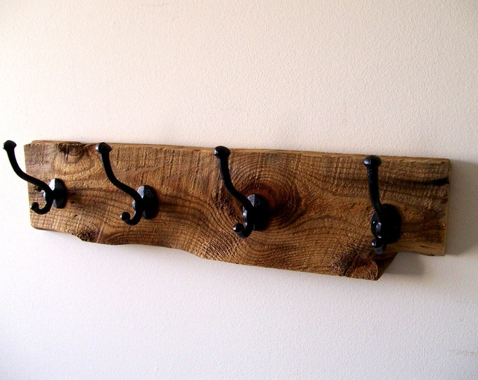 Wall Hung Coat Rack / Hat Rack / Key Rack / Towel Rack Rustic Etsy
