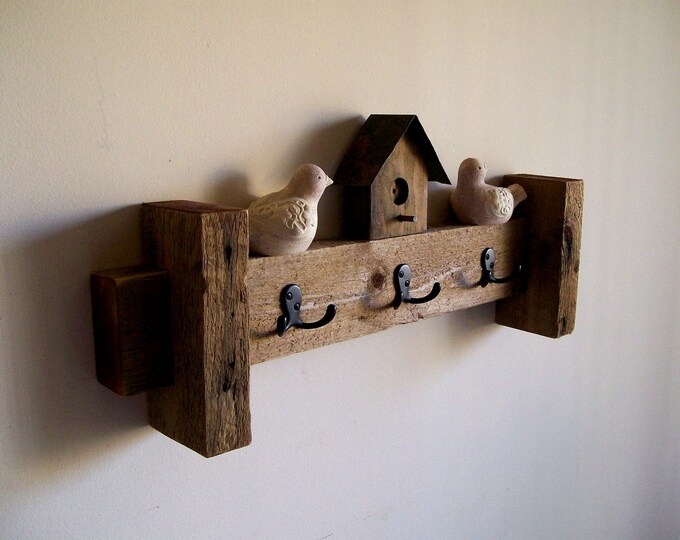 Wall Hung Coat Rack Shelf / Hat Rack / Key Rack / Towel Rack Etsy
