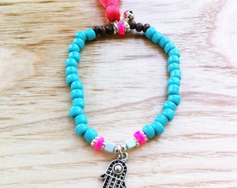 Bohemian Summer - turquoise and hamsa