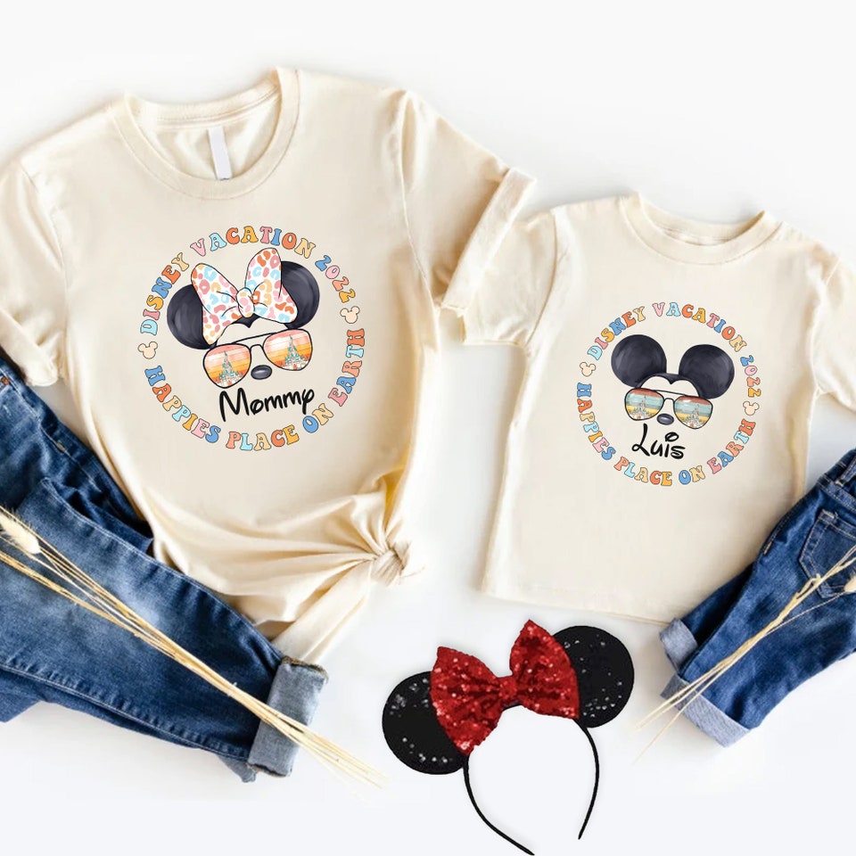 Disney Family Shirts, Disney World Shirt, Happiest Place On Earth, 2022 Family Vacation Shirt