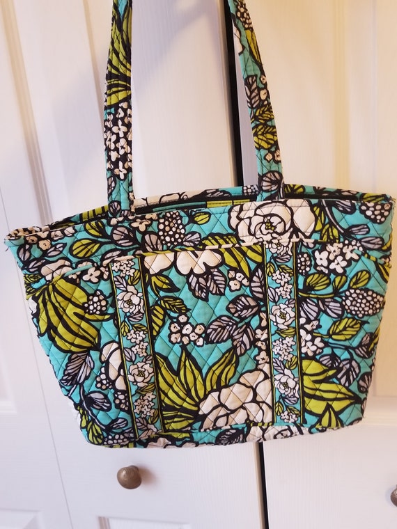 Vera Bradley Island Blooms handbag shoulder bag floral quilted Etsy