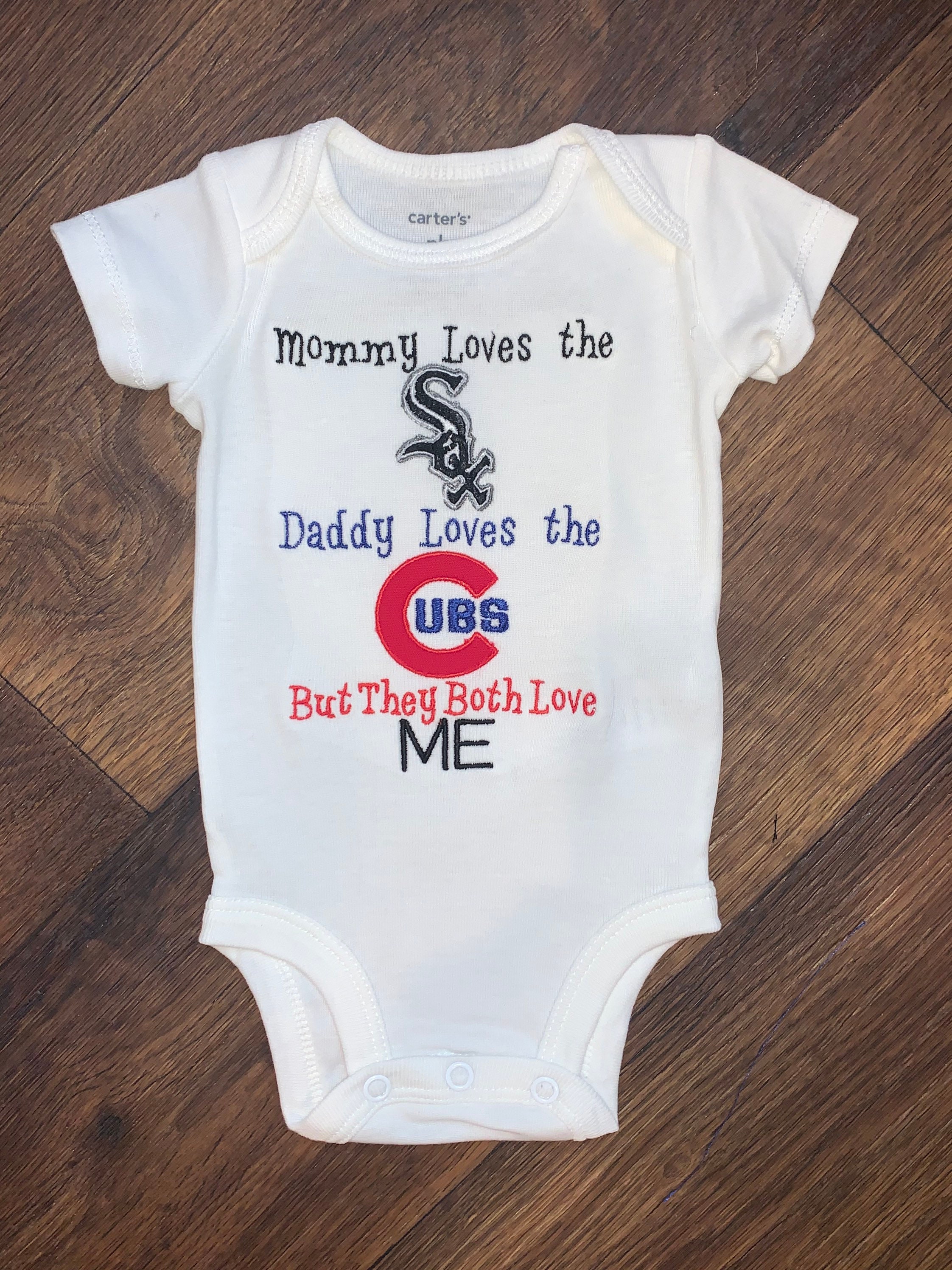White Sox and Cubs House Divided Kids Shirt Bodysuit 
