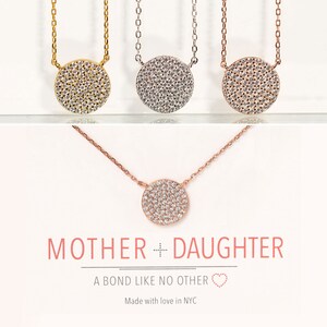 Mother Daughter Necklace, Gifts For Mom, Gift for Mom, Mom Jewelry, Mother Daughter Gift, N246-N305-15