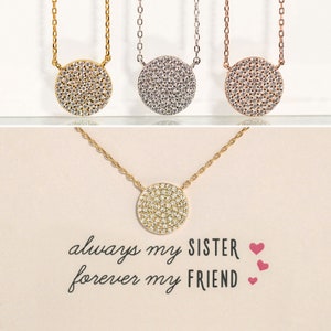 Schwester Anhänger Halskette, Geschenke für Schwester, Schwester Schmuck, große Schwester Geschenk, kleine Schwester Geschenk, Geburtstagsgeschenk für Schwester