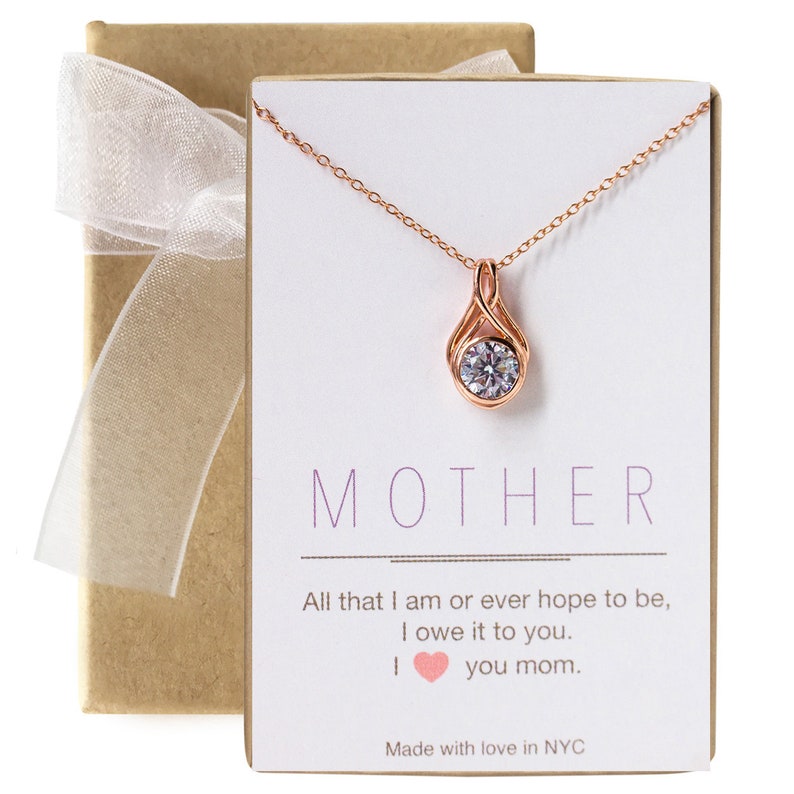 Mothers Day Gift, Gifts For Mom, Mom Gift, Mom Necklace, Gift for Mom, Gold Necklace, Pendant Necklace, N314-12 image 2