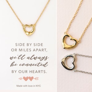 BFF Heart Necklace Jewelry, Friend Heart Necklace, Best Friend Gifts, Friendship Necklace, Friendship Gifts for Best Friend