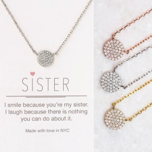 Sister Gifts, Sister Birthday Gift, Sister Necklace, Gift for Sister, Sister Jewelry, N246-N305-10