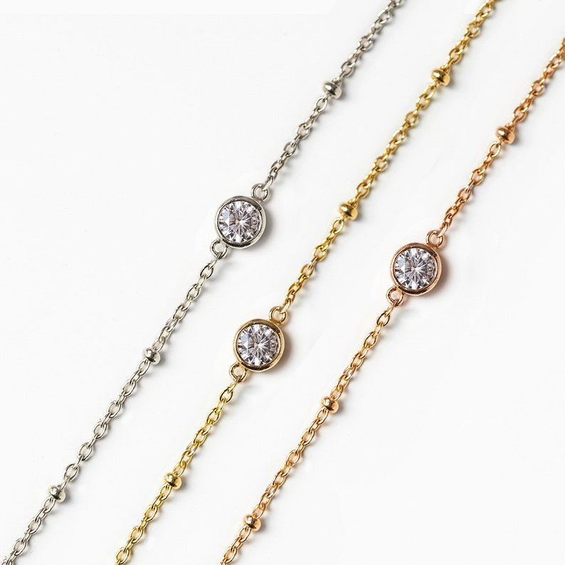 Gold Choker Necklace Crystal Necklace N035,N039-CZ Choker Necklace