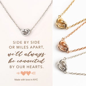 Mom Necklace, Gifts For Mom, Love Knot Necklace, Best Gifts for Mom