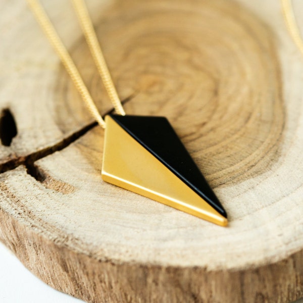 Pendant Necklace, Statement Necklace, Long Necklace, Geometric Necklace, LN127K