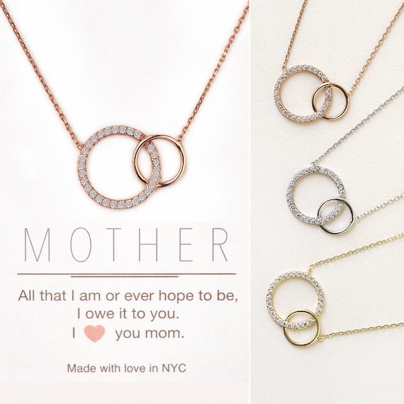 rose gold mothers necklace