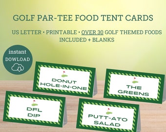 Golf Par-Tee Lebensmitteletiketten, Golf Par-Tee Buffet Tags, druckbare Lebensmitteletiketten, Golf Par-Tee, Golf Pun Food, Par-Tee Food