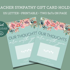Lehrer Sympathie Geschenk Kartenhalter | Sofort Download | Lehrer Sympathie Klasse Geschenke
