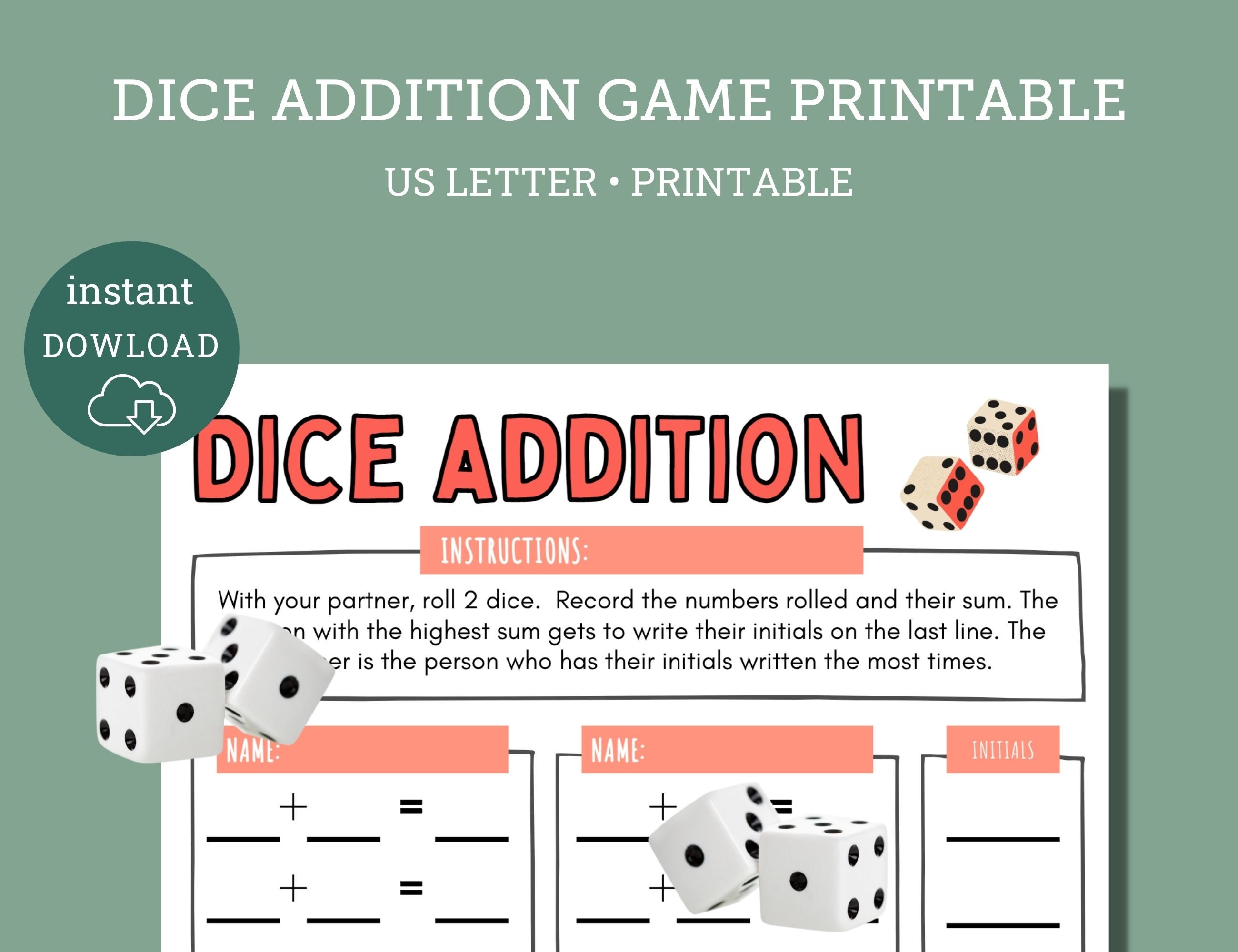 Roll and Record with 2 Dice