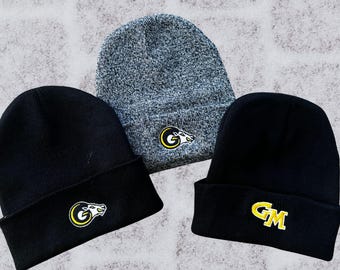 Embroidered Rams Beanie, Winter School Hat - Etsy display picture 2