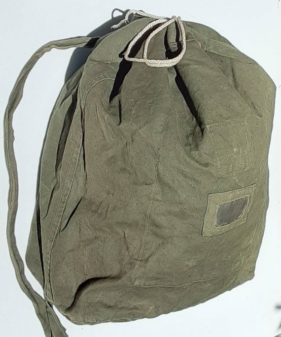 Vintage Green Soviet Union Army Canvas Expandable 