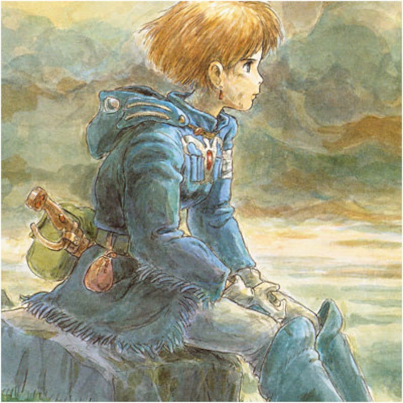 Hayao Miyazaki Nausicaa of the Valley of the Wind Poster Print Etsy