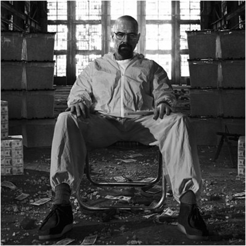 All Hail The King Breaking Bad Breaking Bad All Hail the King Walter White BW Urban Poster | Etsy