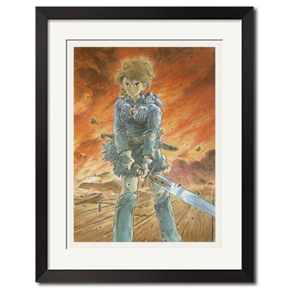 NEW Studio Ghibli Nausicaa of the Valley of Wind Poster Photo Flame from Japan
