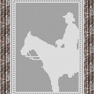 PDF-Instant Download-Filet Crochet PATTERN "Western-2"