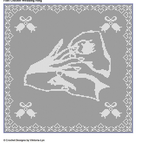 PDF-Instant Download-Filet Crochet PATTERN "Wedding Ring-1"