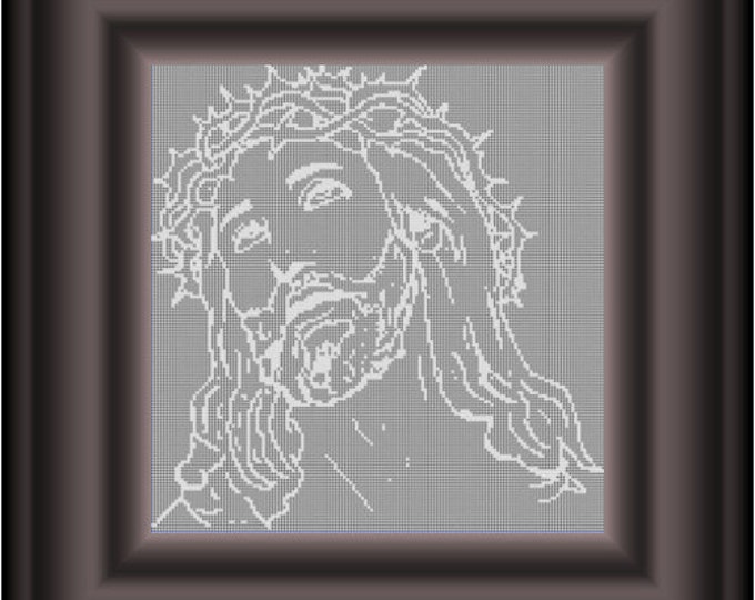 Pdf-instant Download-filet Crochet CHART for Jesus - Etsy