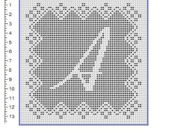 crochet letter chart etsy
