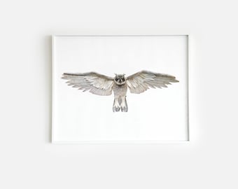 Found Object Owl Art Print | Paper Wall Art | Nick Levesque