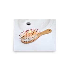 Hair on Fire Art Print | Matchstick Hairbrush | Paper Wall Art | Nick Levesque