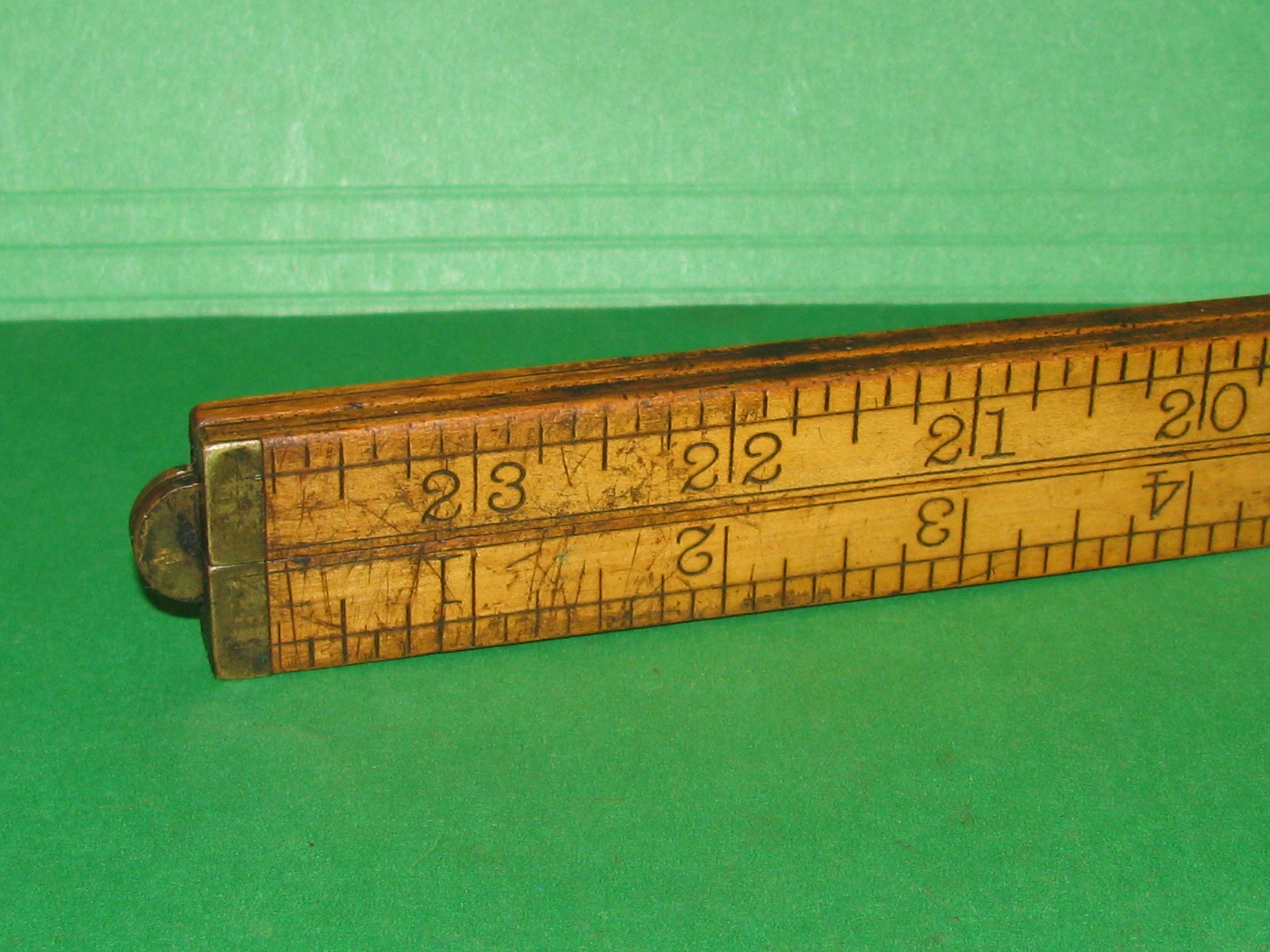 Antique Stanley No. 68 Folding 24 Ruler Free Shipping Etsy