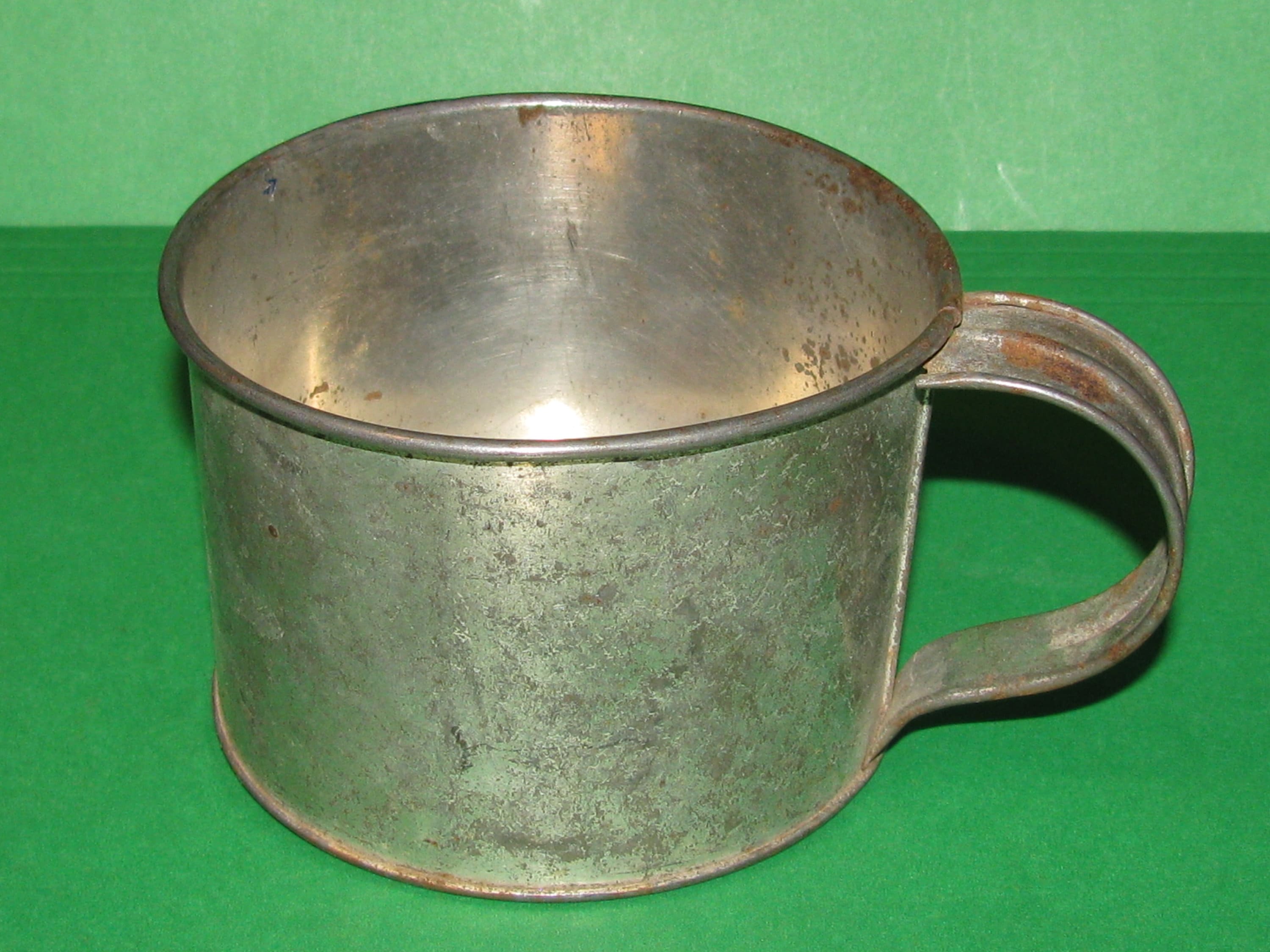 1 Old Colorado Tin Coffee Cup Historic COWBOY Roundup Etsy