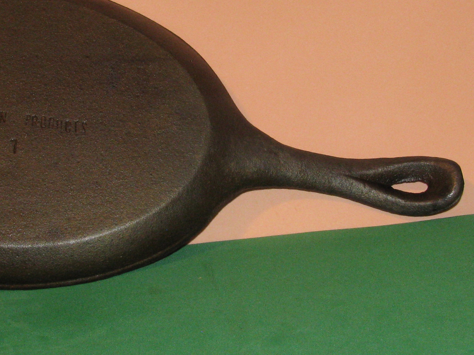 1 Vintage Cast Iron Fajita Skillet Stamped Cast Iron Etsy