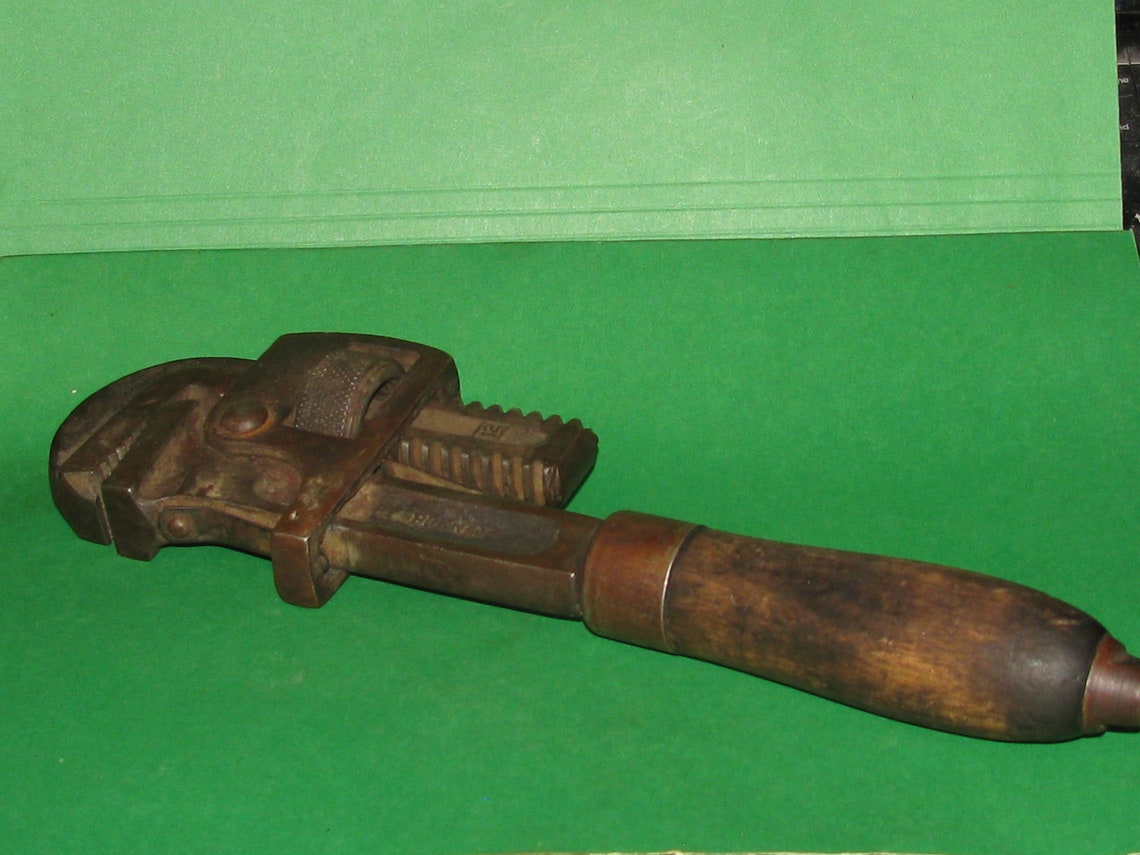 Vintage Bonney Stillson 10 Pipe Wrench Made In Etsy