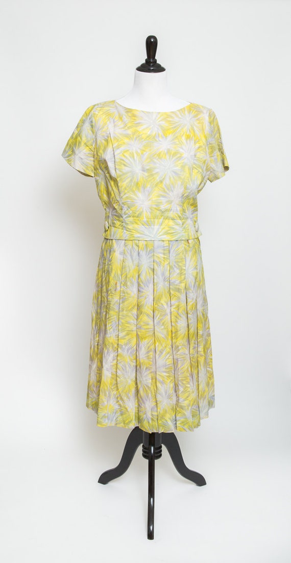 Cute yellow and silver vintage dress