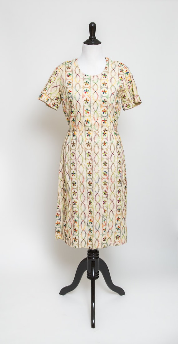 Fun multi-colored vintage dress