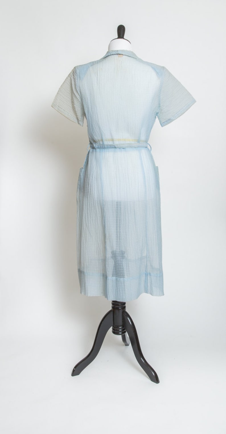 Sheer Baby Blue Vintage Dress Etsy