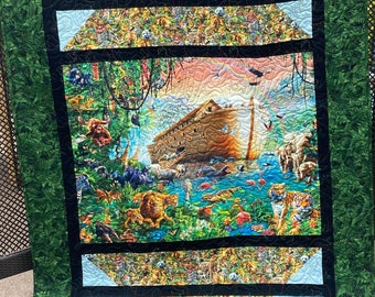 Noah's Ark Handmade Quilt